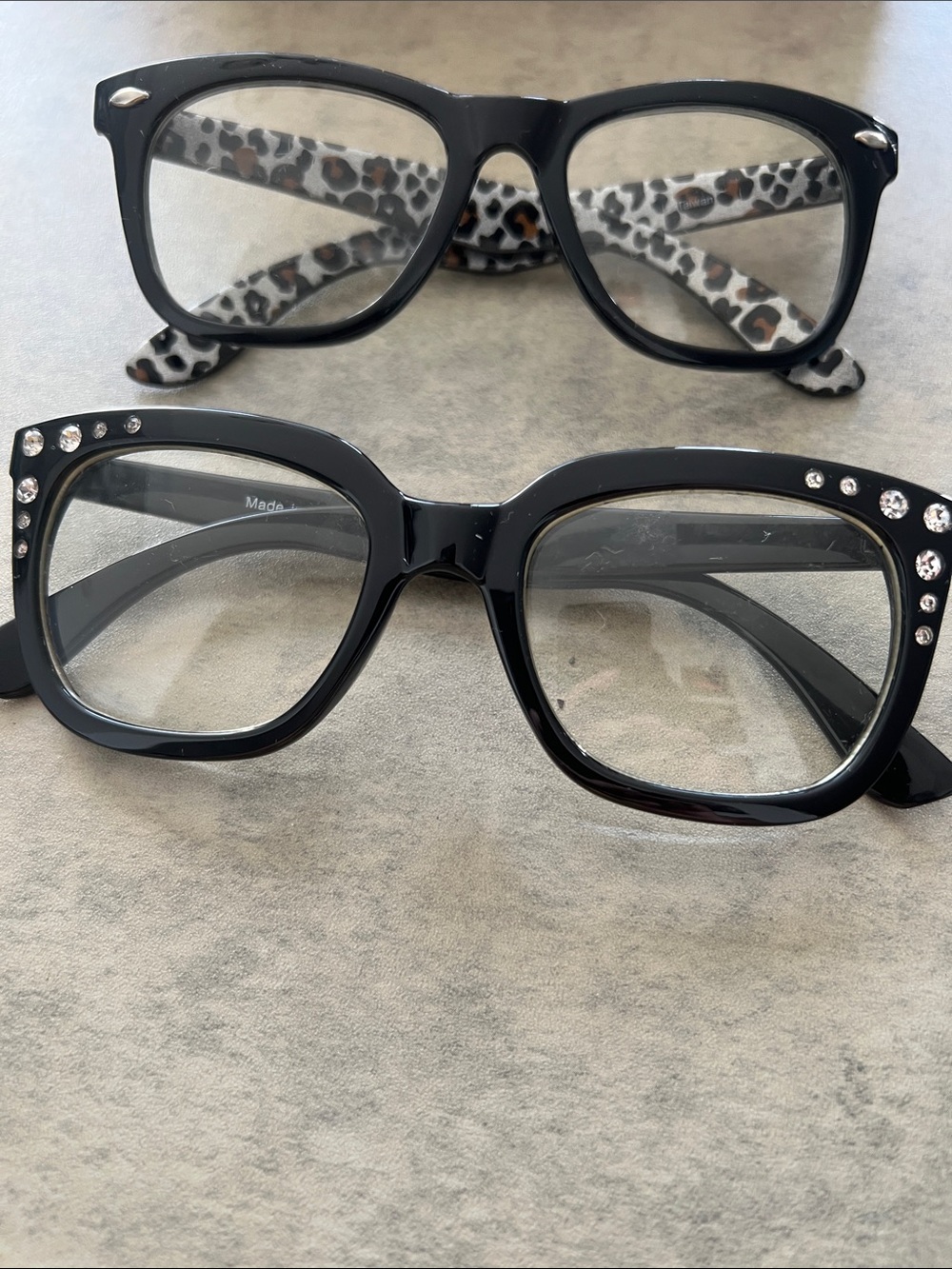 Claire's Black Rhinestone Accent Women's Glasses